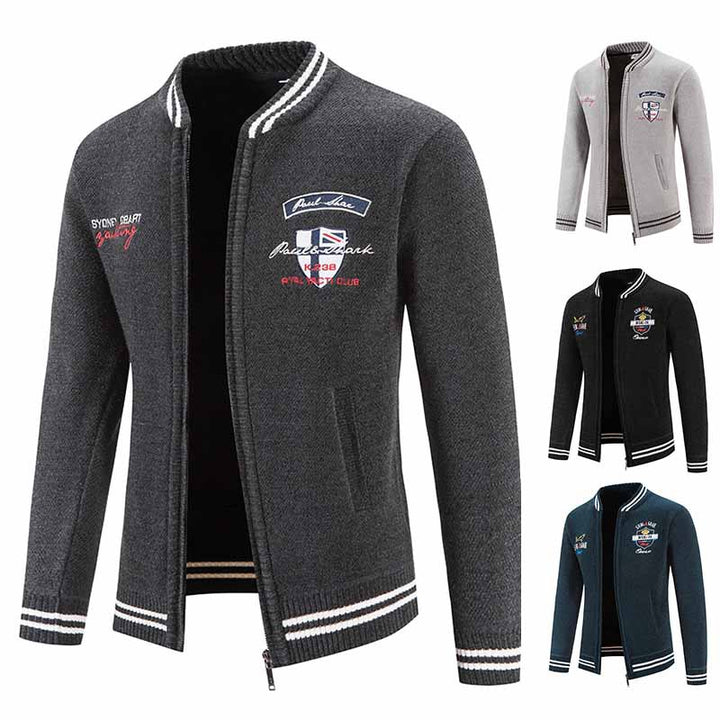 Herren sportliche Strickjacke mit vielseitigem Design Aliams