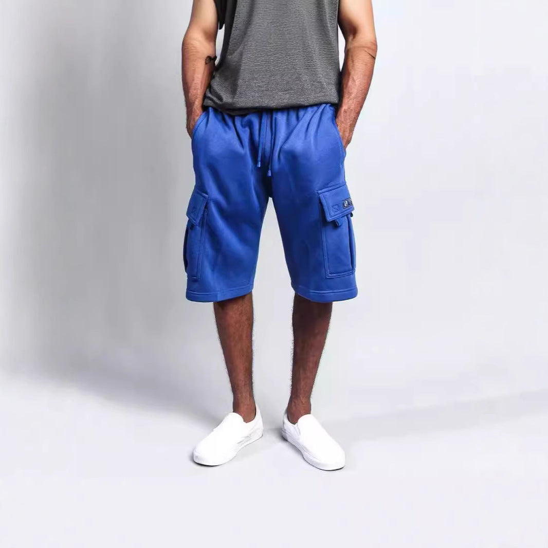 Herren Cargo-Shorts aus weichem Fleece mit praktischen Seitentaschen Aliams