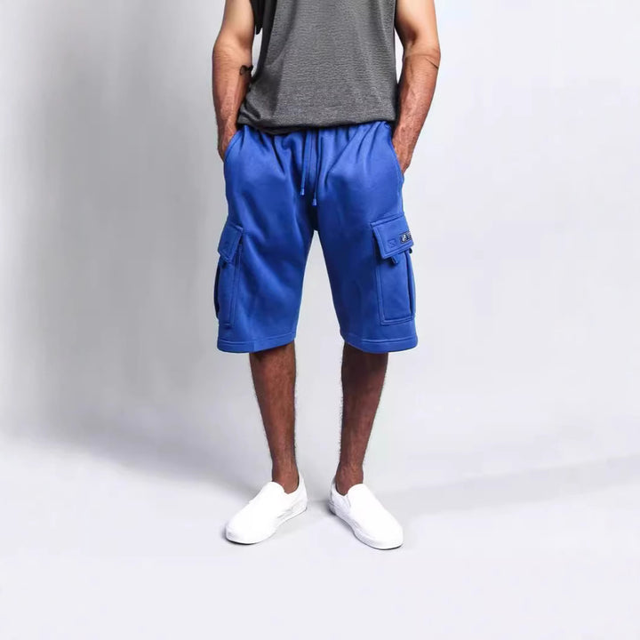 Herren Cargo-Shorts aus weichem Fleece mit praktischen Seitentaschen Aliams