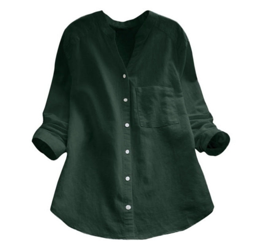 Damen Bluse mit eleganter Knopfleiste und moderner Passform Aliams