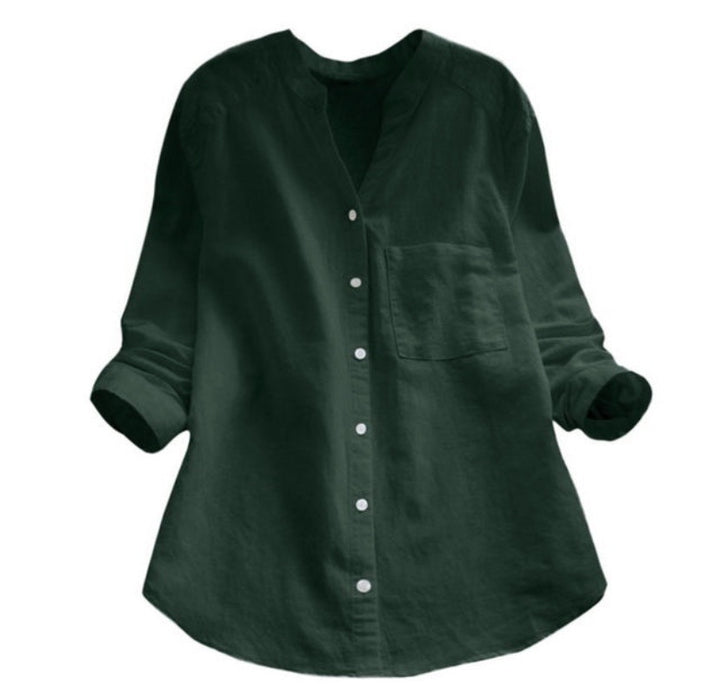 Damen Bluse mit eleganter Knopfleiste und moderner Passform Aliams