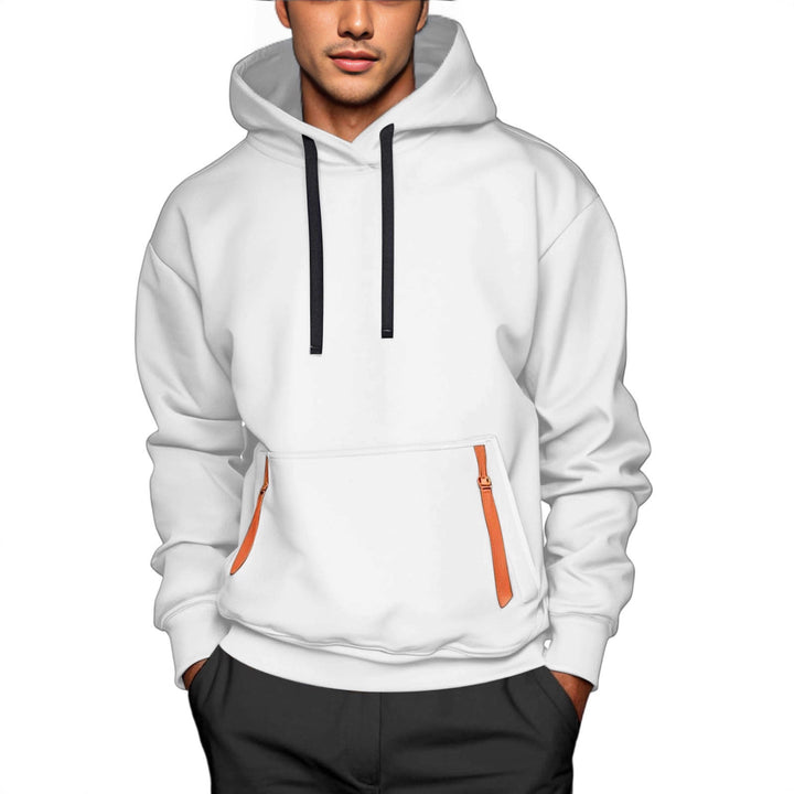 Herren sportlicher Kapuzenpullover mit stylischen Reißverschlusstaschen Aliams
