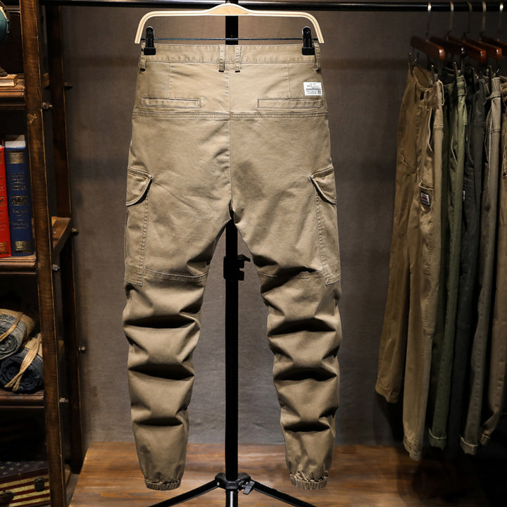 Herren Cargohose mit multifunktionalen Taschen und elastischem Bund Aliams