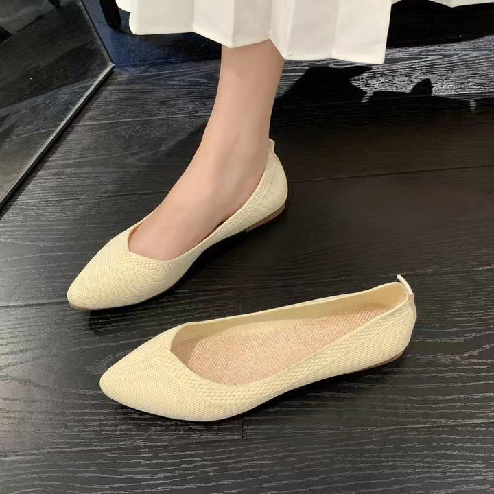Damen Elegante und Atmungsaktive Ballerinas mit Flexiblem Fußbett Aliams