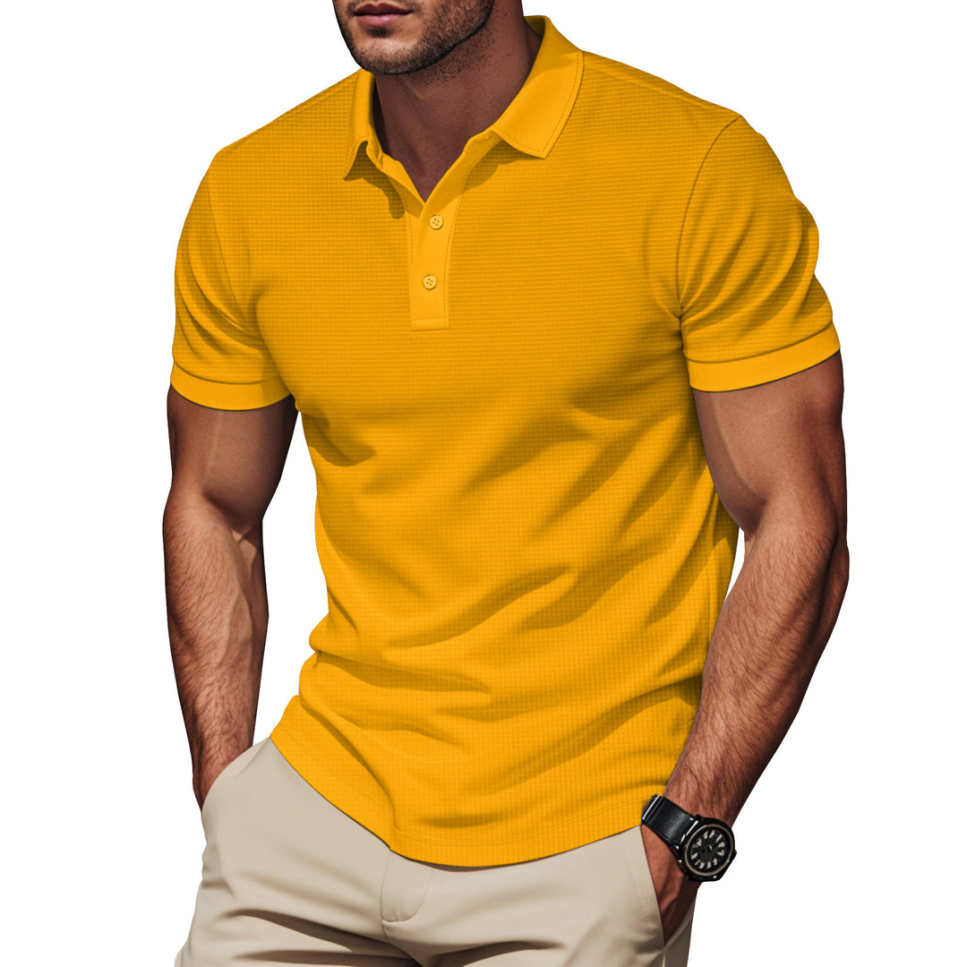 Herren Poloshirt mit strukturiertem Design und Komfortbund Aliams