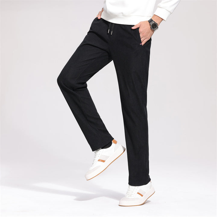 Herren Bequeme Freizeithose mit verstellbarem Gummibund Aliams