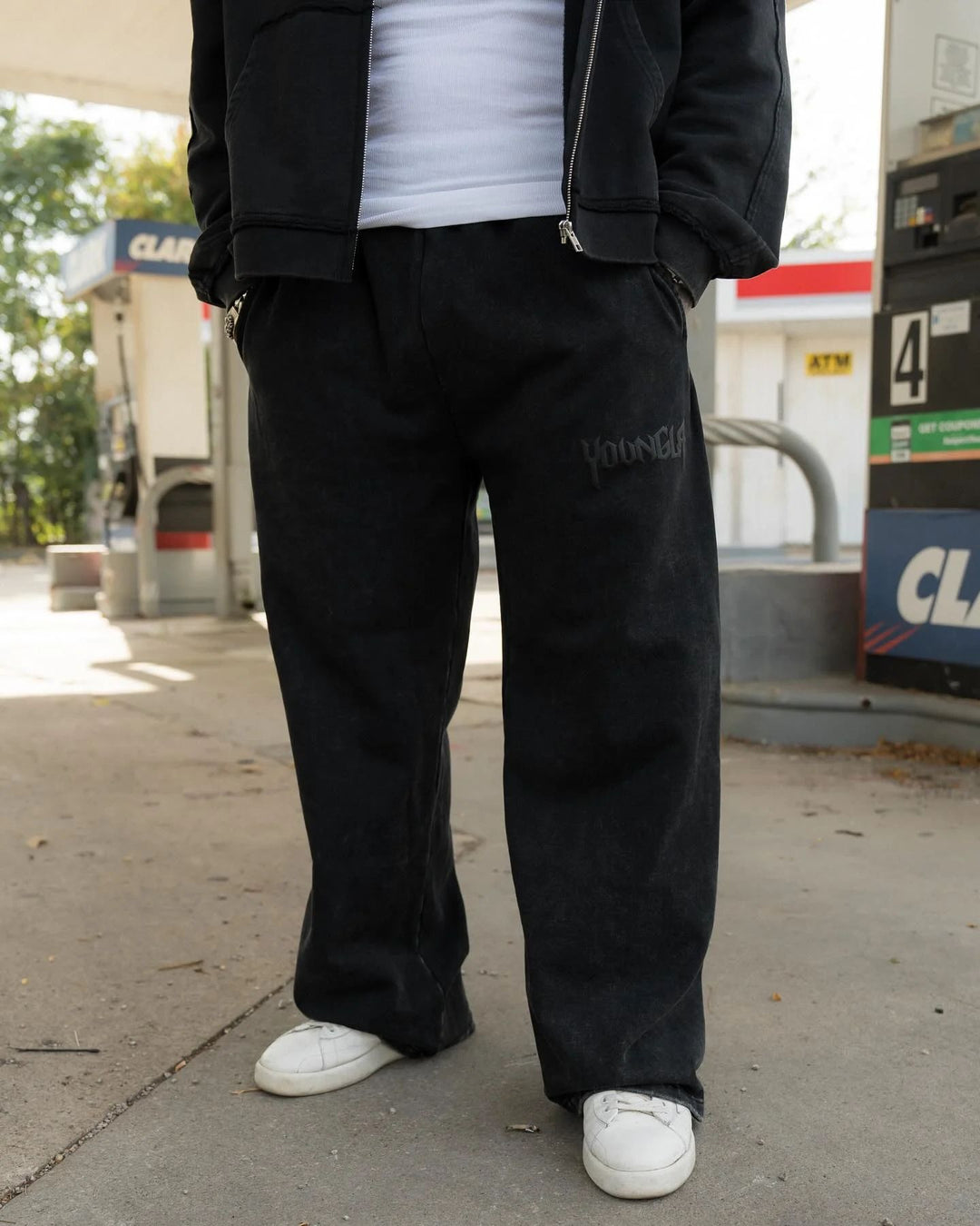 Herren bequeme Freizeithose mit seitlichen Eingrifftaschen und elastischem Bund Aliams