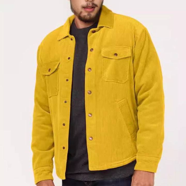 Herren Cordjacke mit praktischen Brusttaschen und weichem Innenfutter Aliams