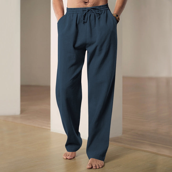 Herren atmungsaktive Relax-Hose mit elastischem Bund und praktischen Taschen Aliams