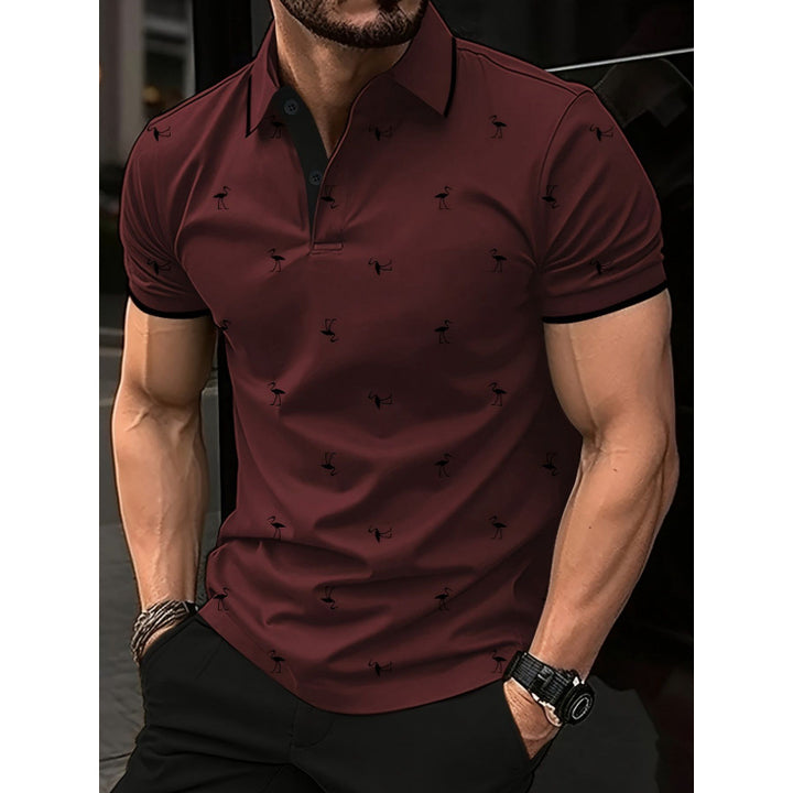 Herren Freizeit Bedrucktes Polo-Shirt Aliams