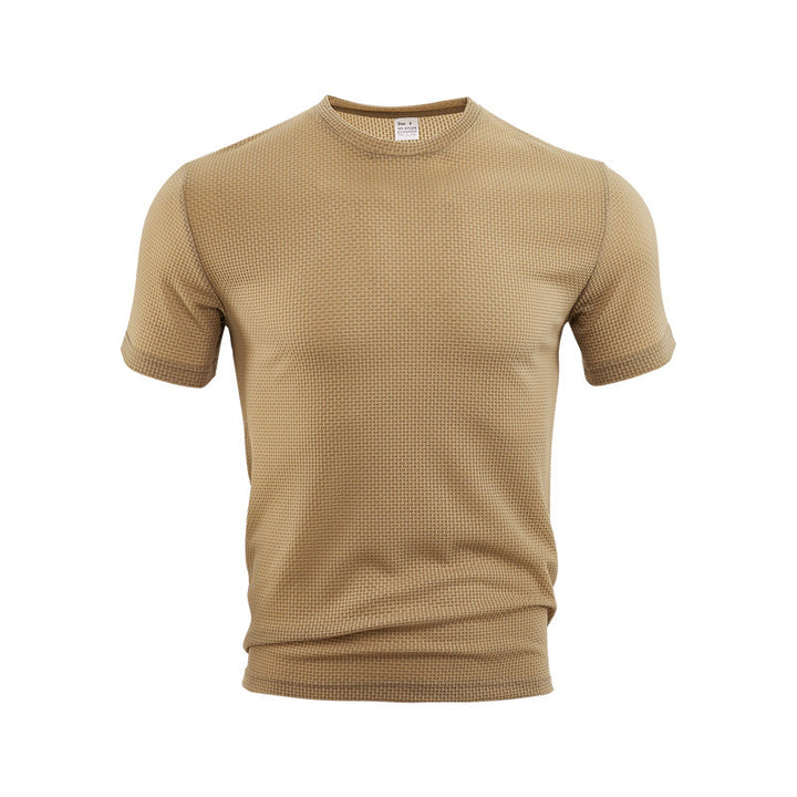 Herren funktionales Kurzarmshirt mit strukturiertem Material Aliams