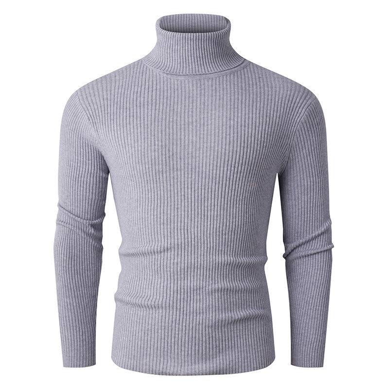 Herren Rollkragenpullover aus geripptem Strick Aliams