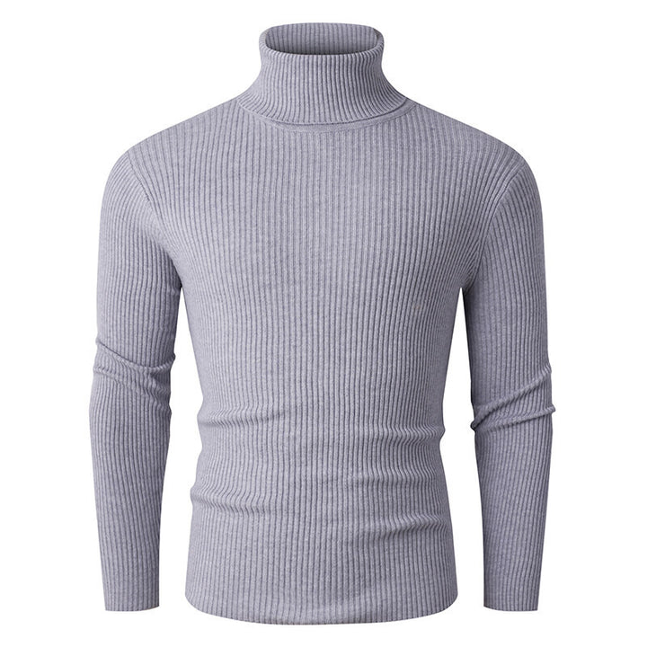 Herren Rollkragenpullover aus geripptem Strick Aliams