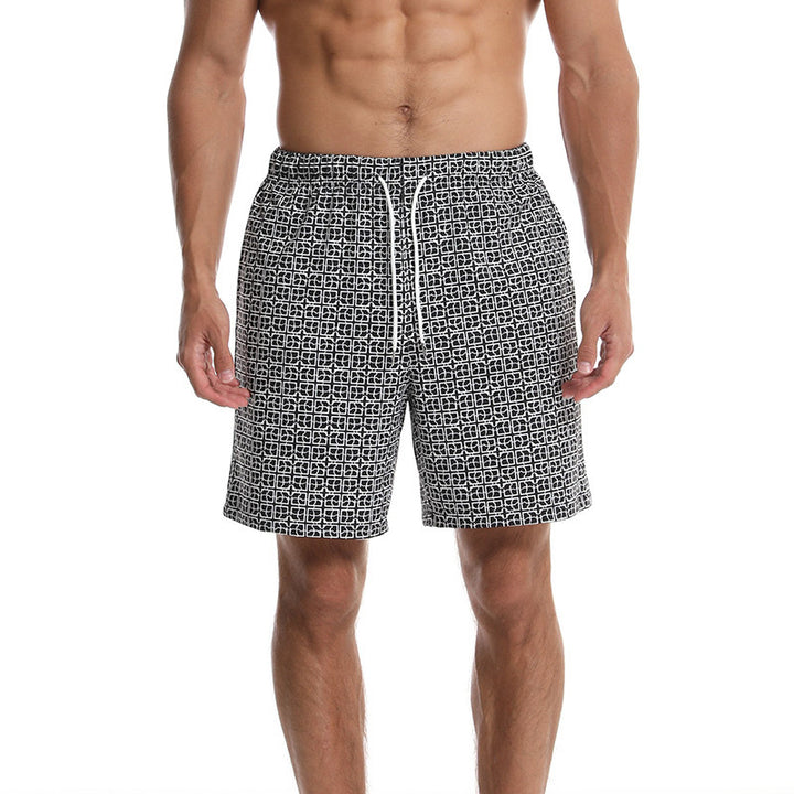 Herren Badeshorts mit modernem grafischem Muster Aliams
