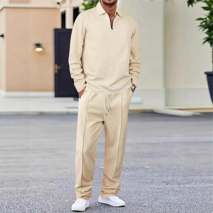 Herren sportliches Poloshirt und Jogginghose Set Aliams