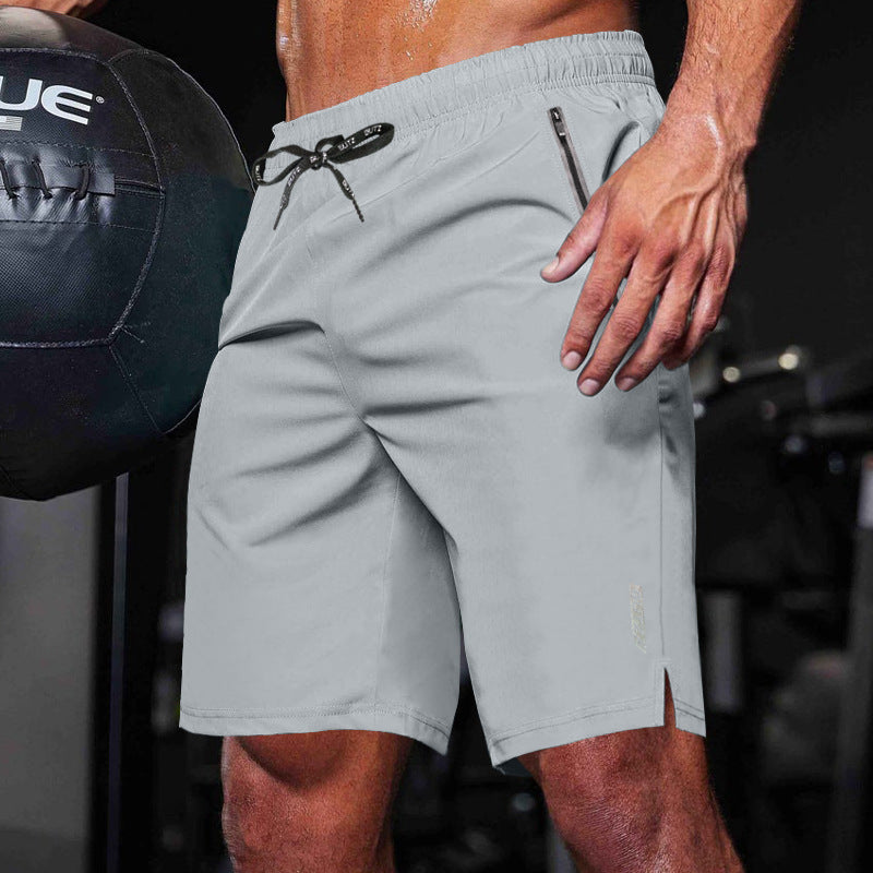 Herren Sportliche Trainingsshorts mit funktionalen Taschen und elastischem Bund Aliams