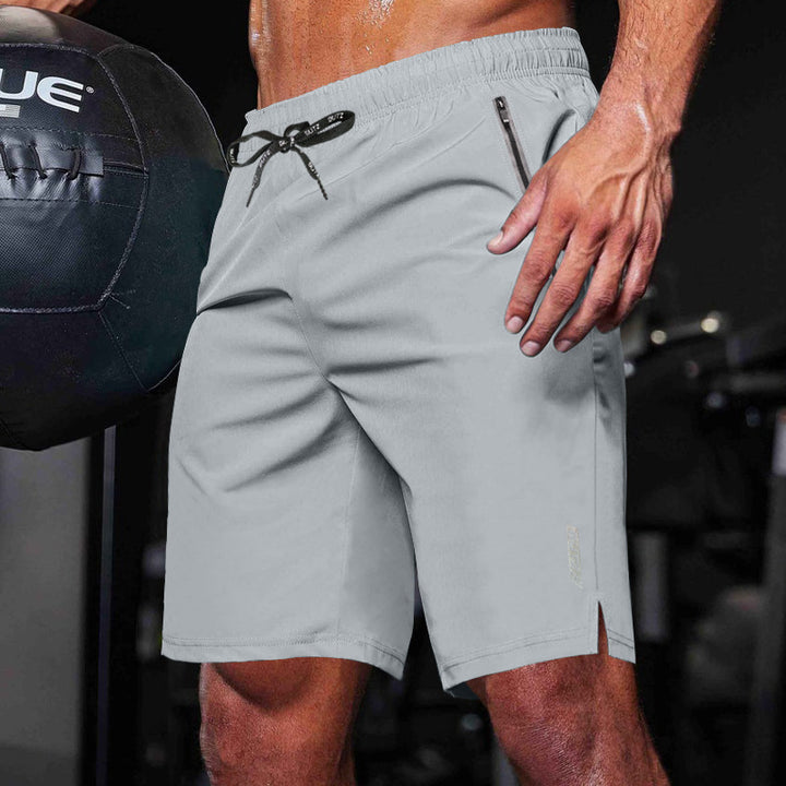 Herren Sportliche Trainingsshorts mit funktionalen Taschen und elastischem Bund Aliams