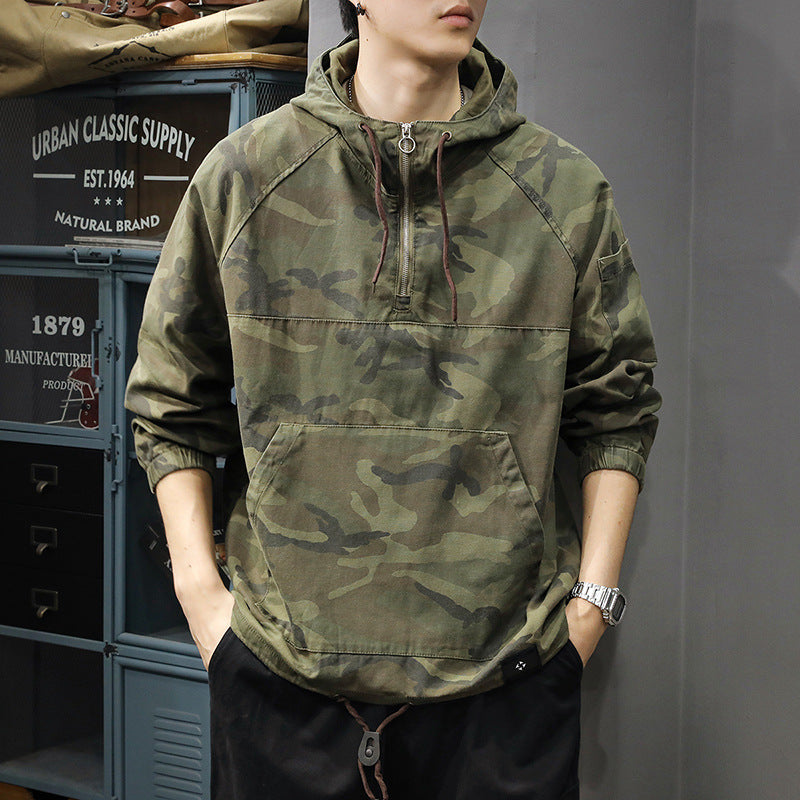 Herren Cargoweatherjacke mit praktischen Taschen und Kordelzug Aliams