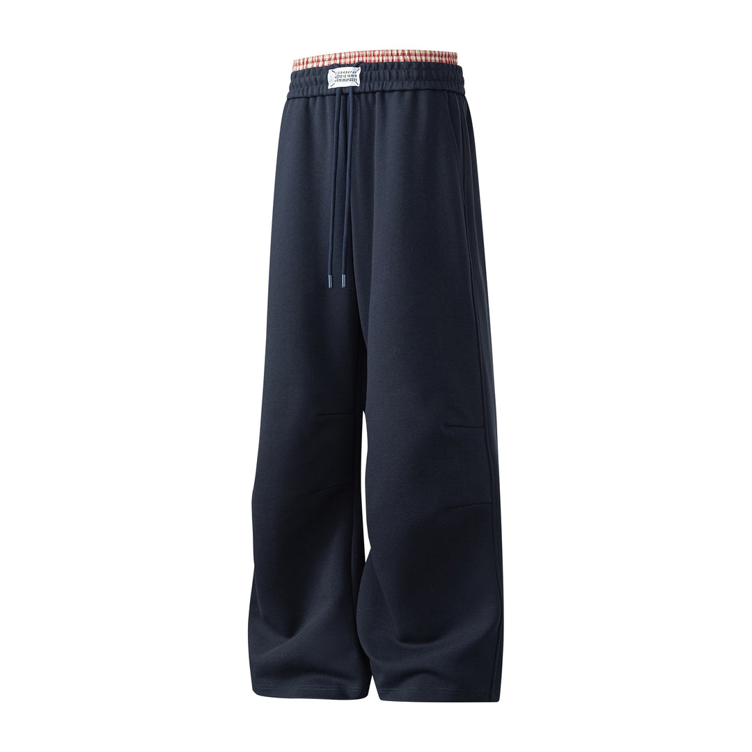 Herren weite Freizeithose aus atmungsaktivem Baumwollmix mit elastischem Bund und seitlichen Taschen Aliams