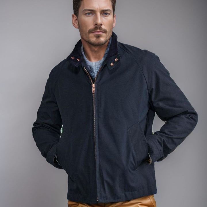 Herren sportliche Utility-Jacke mit wärmendem Innenfutter und stylischem Kragen Aliams