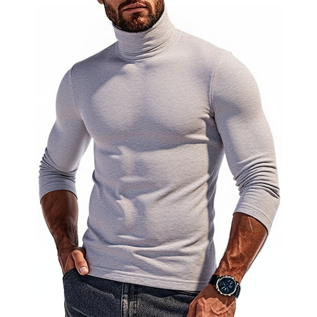 Herren Rollkragenpullover aus elastischem Material Aliams