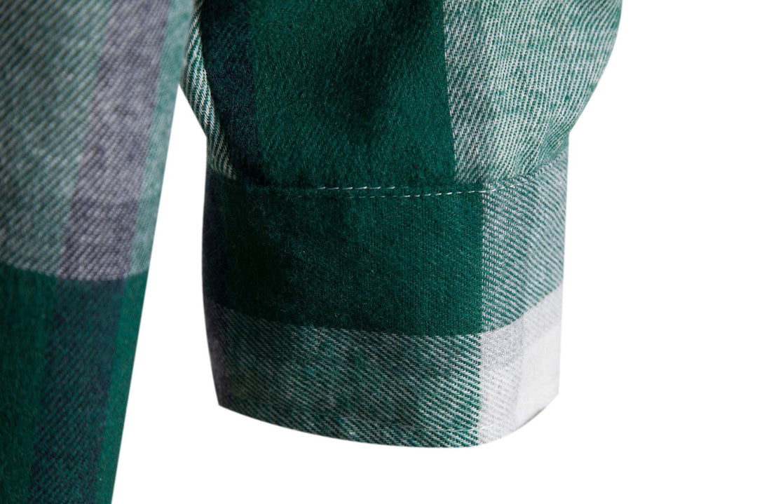 Herren Freizeit-Hemdjacke mit praktischer Kapuze und modernem Karomuster Aliams