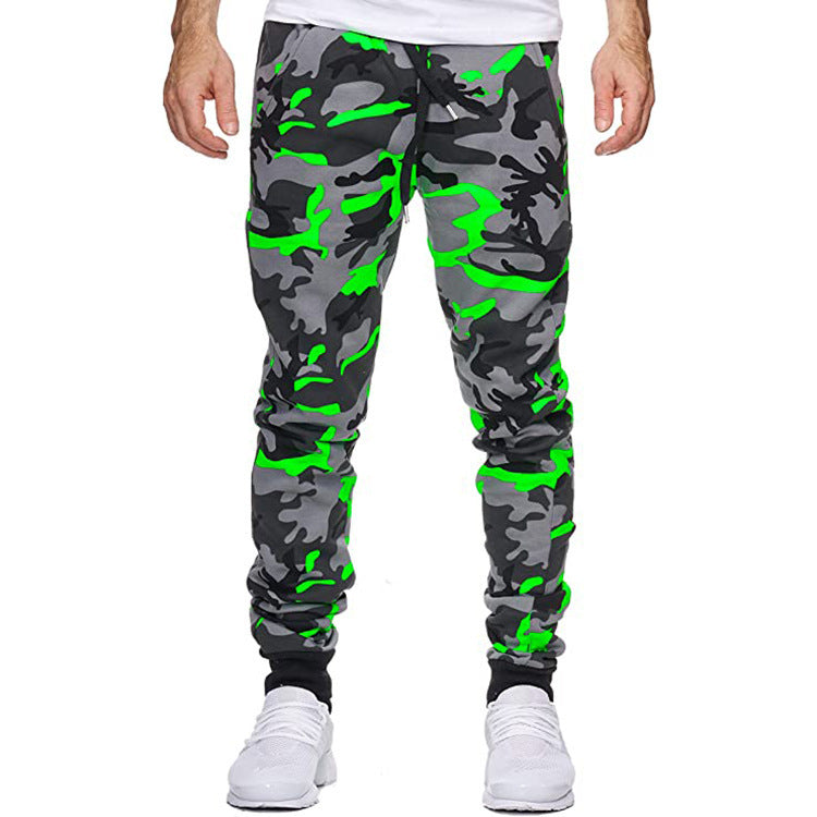 Herren Cargohose mit trendigem Camouflage-Design und elastischem Bund Aliams