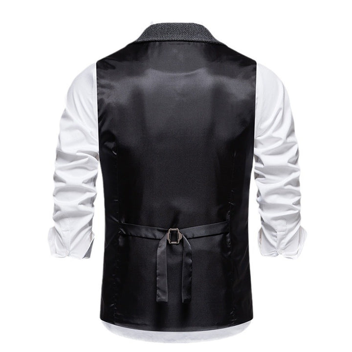 Herren elegante Weste im klassischen Hahnentrittmuster Aliams