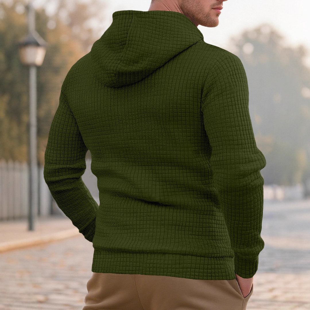 Herren Hoodie mit strukturierter Oberfläche und modischem Design Aliams