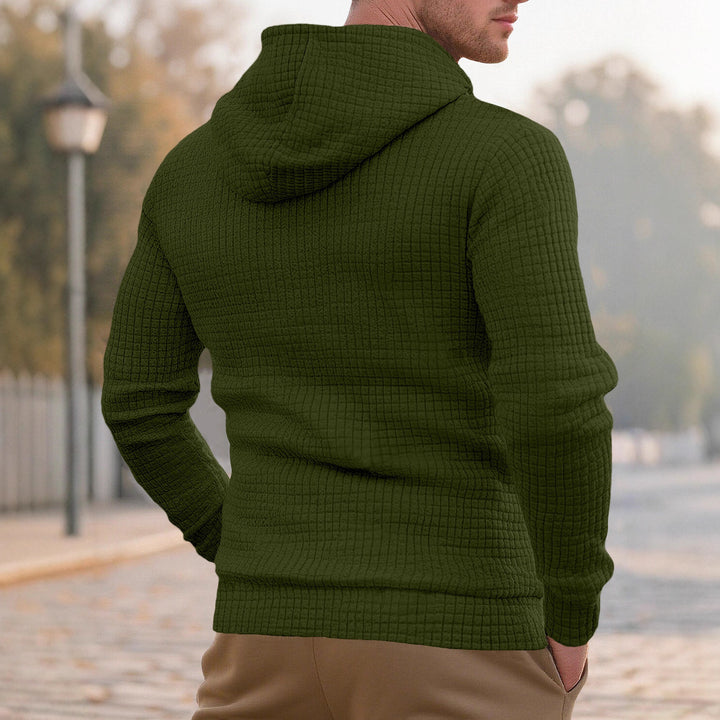 Herren Hoodie mit strukturierter Oberfläche und modischem Design Aliams