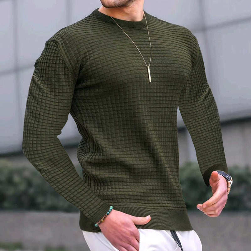 Herren Strickpullover mit strukturiertem Muster Aliams
