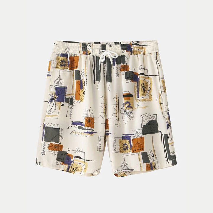 Damen modisches Kurzarm-Set mit floralem Muster Aliams