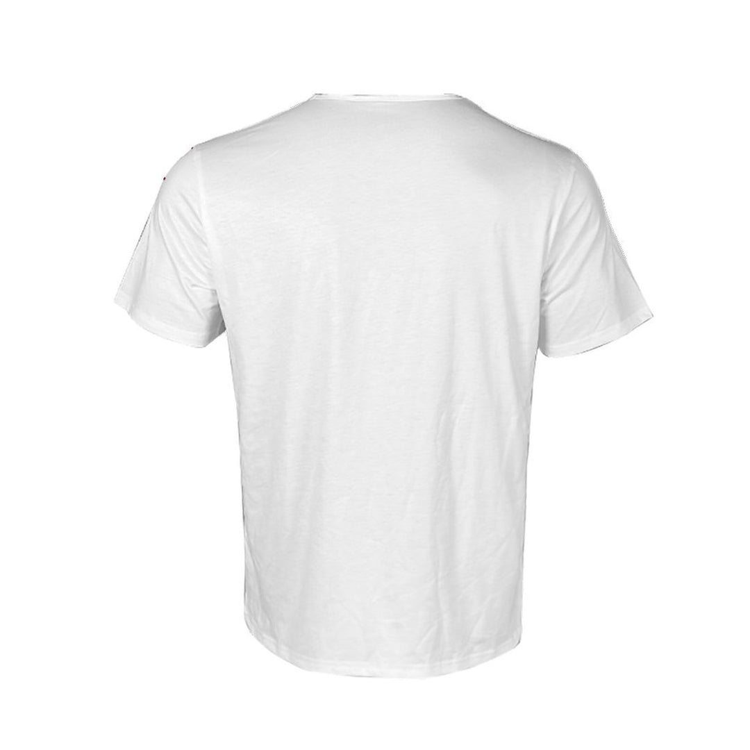 Herren V-Ausschnitt T-Shirt mit kreativem Flaggenmotiv Aliams