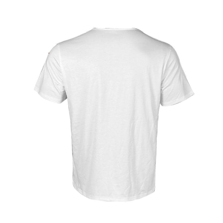 Herren V-Ausschnitt T-Shirt mit kreativem Flaggenmotiv Aliams
