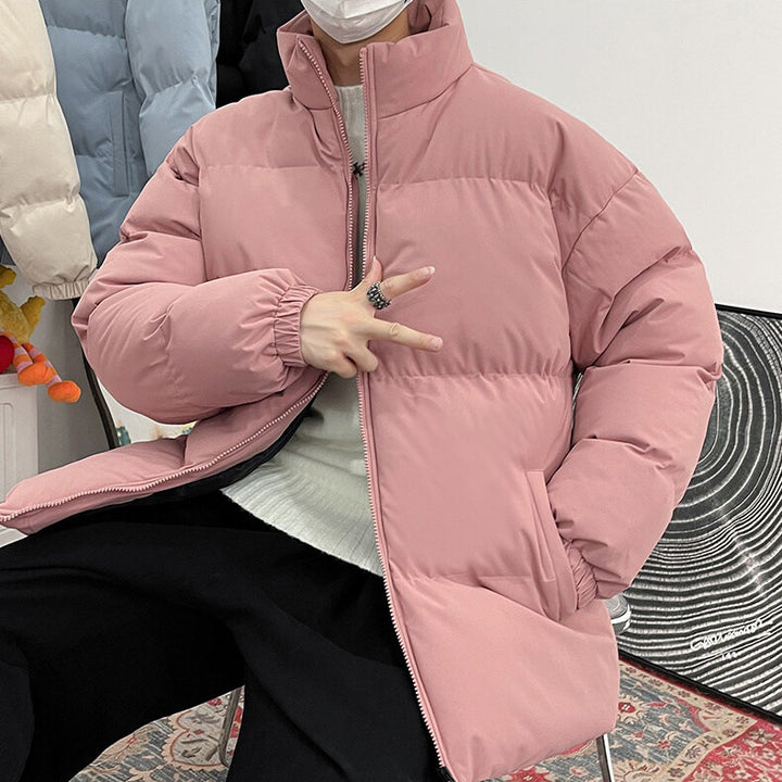 Herren Steppjacke mit hohem Kragen und isolierender Füllung Aliams