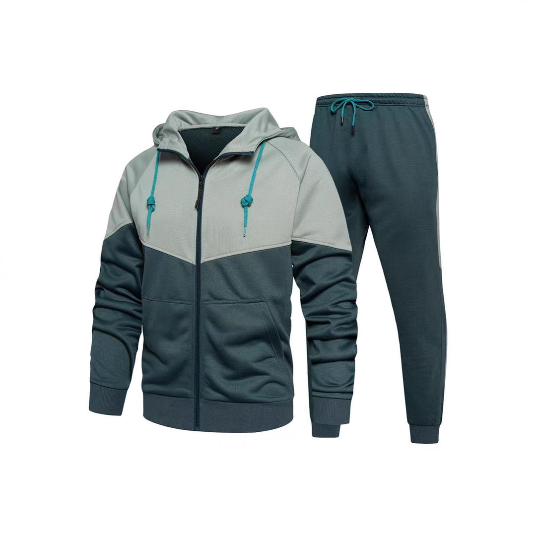 Herren Sportliche Fleece-Jogginganzug Aliams