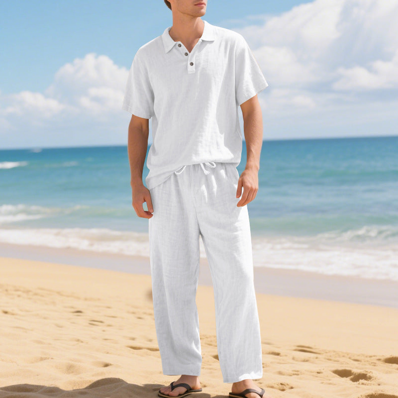 Herren entspanntes Strand-Outfit im lässigen Stil mit elastischem Bund Aliams