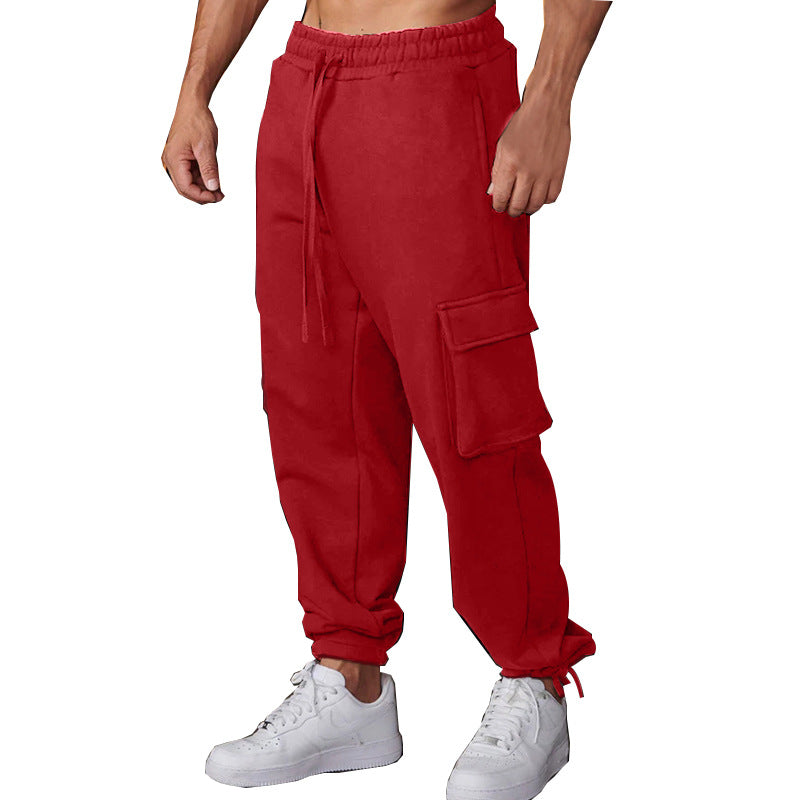 Herren Cargo-Jogginghose mit elastischem Bund und multifunktionalen Taschen Aliams 1754373381