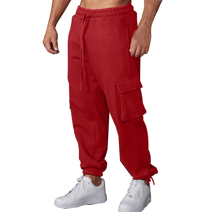 Herren Cargo-Jogginghose mit elastischem Bund und multifunktionalen Taschen Aliams 1754373381
