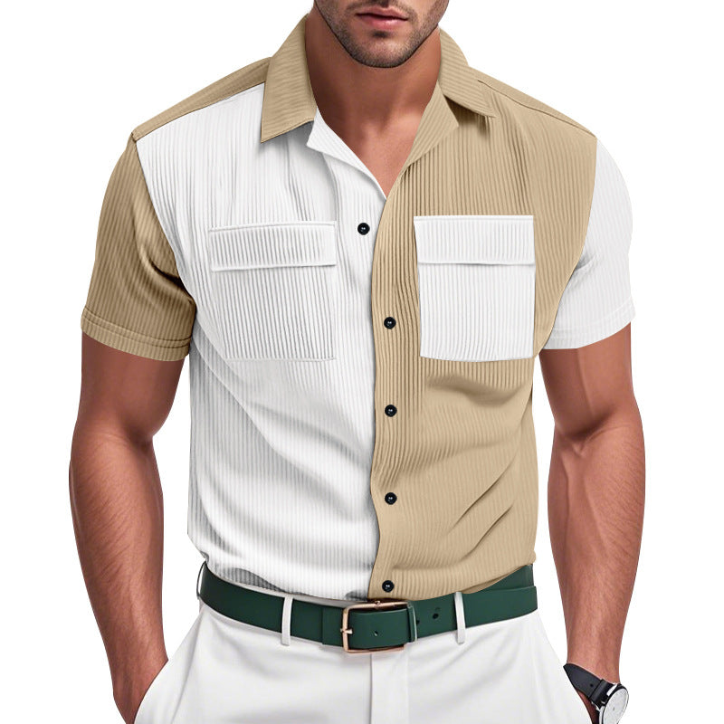 Herren Kurzarm Hemd Aliams