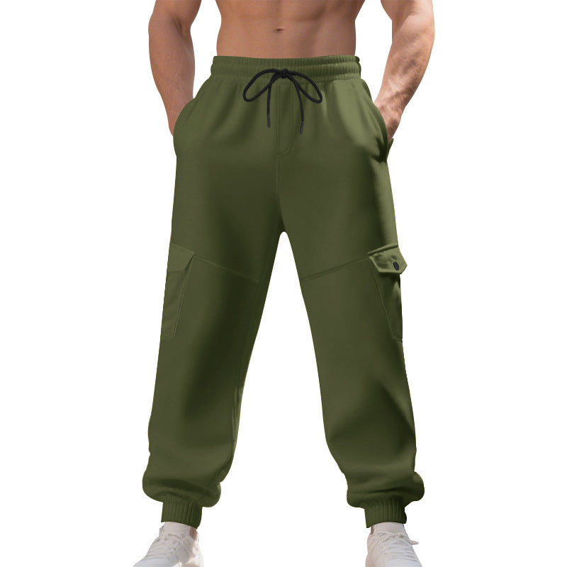Herren Cargo-Jogginghose mit funktionalen Taschen und elastischem Bund Aliams