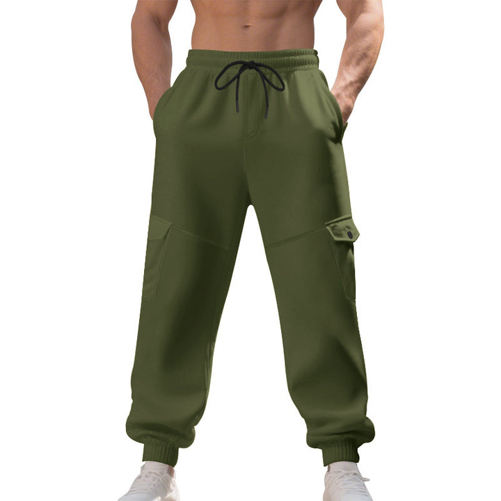 Herren Cargo-Jogginghose mit funktionalen Taschen und elastischem Bund Aliams