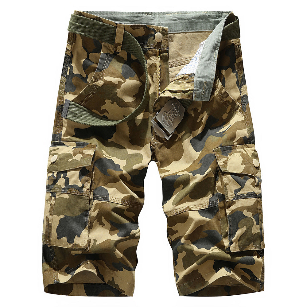 Herren Cargoshorts mit praktischen Taschen und elastischem Bund Aliams
