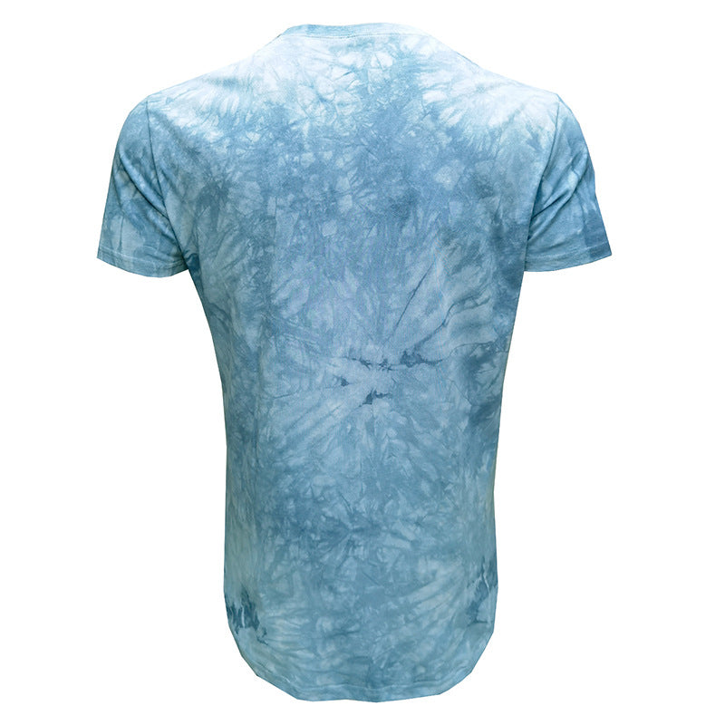 Herren T-Shirt mit einzigartigem Batikdesign und Rundhalsausschnitt Aliams
