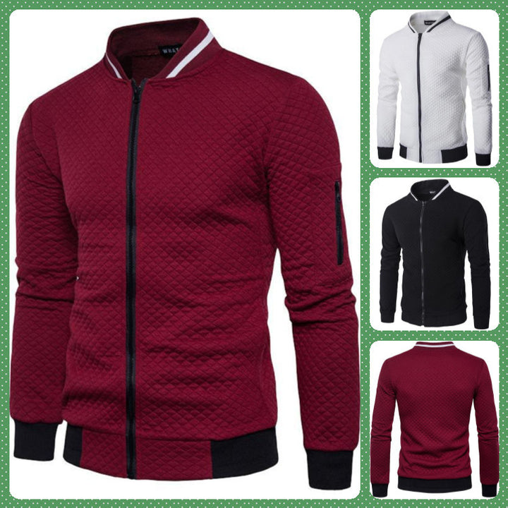 Herren Steppjacke mit hohem Kragen und praktischen Taschen Aliams
