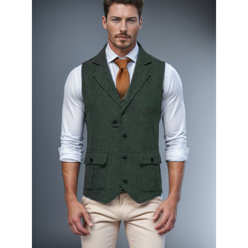 Herren stilvolle Wollweste Aliams