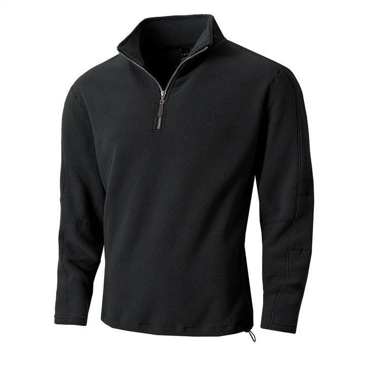 Herren Fleece-Pullover mit hoher Kragenverstellbarkeit und funktionalem Reißverschluss Aliams
