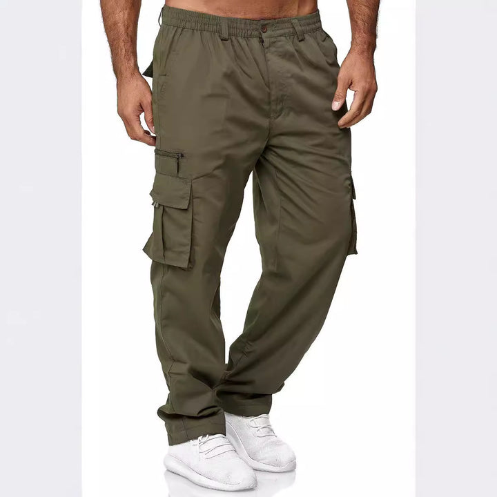 Herren Cargo-Hose mit multifunktionalen Taschen und elastischem Bund Aliams