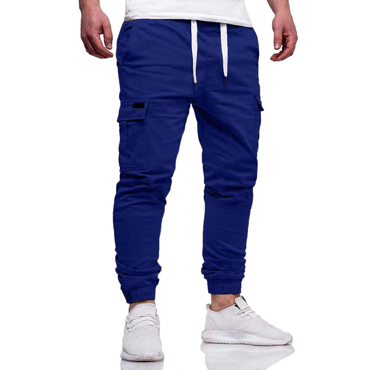 Herren Cargo-Jogginghose mit elastischem Bund und mehreren Taschen Aliams