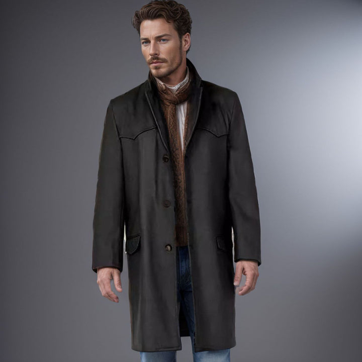 Herren eleganter Wollmantel mit modernen Akzenten Aliams